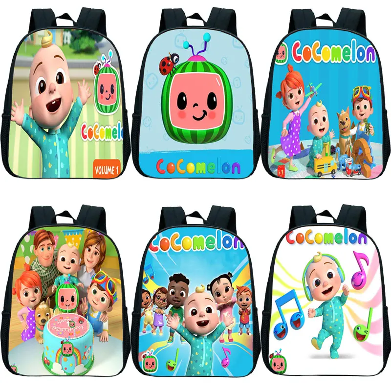 

Одежда для мальчиков и девочек Cocomelon детский сад школьные сумки с изображением мультипликационных персонажей для детей рюкзаки для детей п...