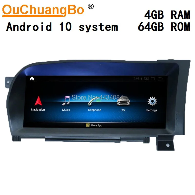 Автомобильный gps стерео Ouchuangbo для Benz S S280 S300 S320 S350 S600 W221 RHD 2006 2013 поддержка 8 ядер 4 + 64