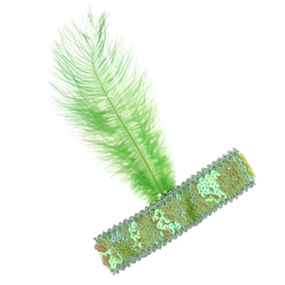 Женский аксессуар для волос "Винтажная перьевая повязка на вечеринку"