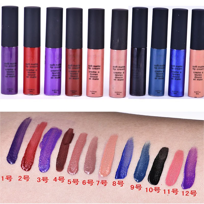 Профессиональная 1 палочка для макияжа batom матовая губная помада набор стойкий