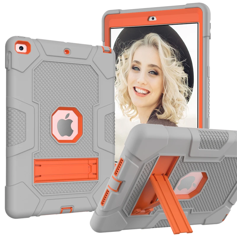 

Tablet Protect Case For IPad 7.9 inch mini 4 mini 5 Kids Shockproof Silicone Stand Cover for Model A2124/A2125/A2126/A2133