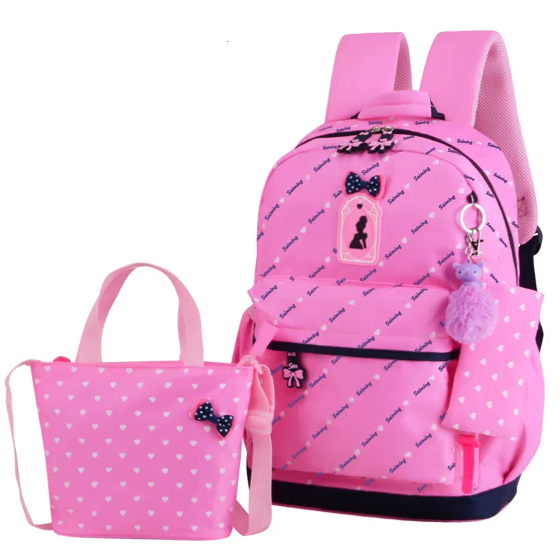School Children Bags Teenagers Girls Printing Rucksack school Backpacks 2pcs/Set Mochila kids travel backpack Mochila Escolar