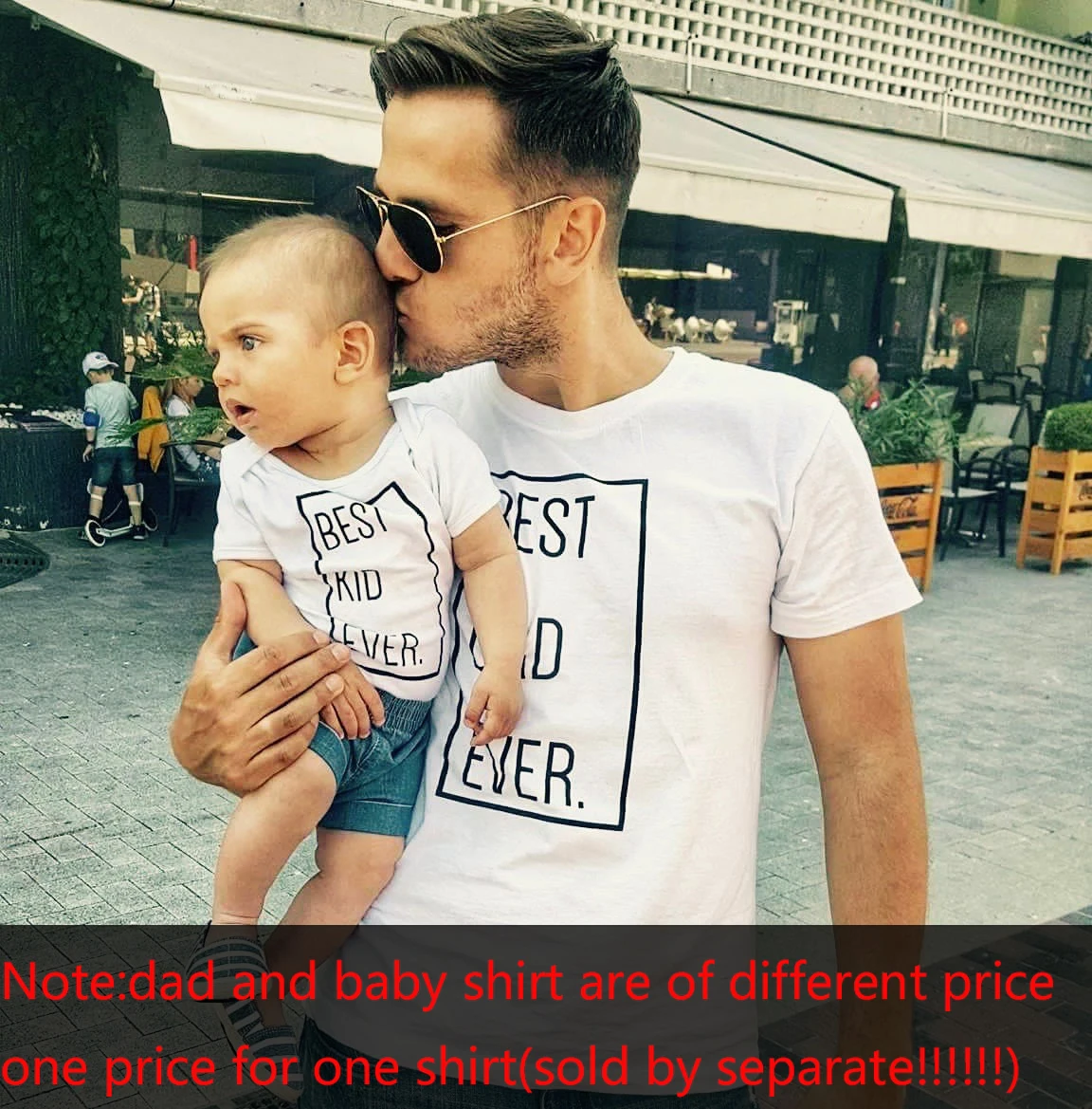 Одежда для папы и сына лучшие друзья жизни Семейные комплекты футболка всей