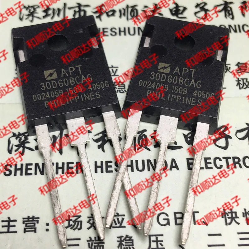 

Original New / 2pcs / APT30D60BCAG TO-247 600V 27A