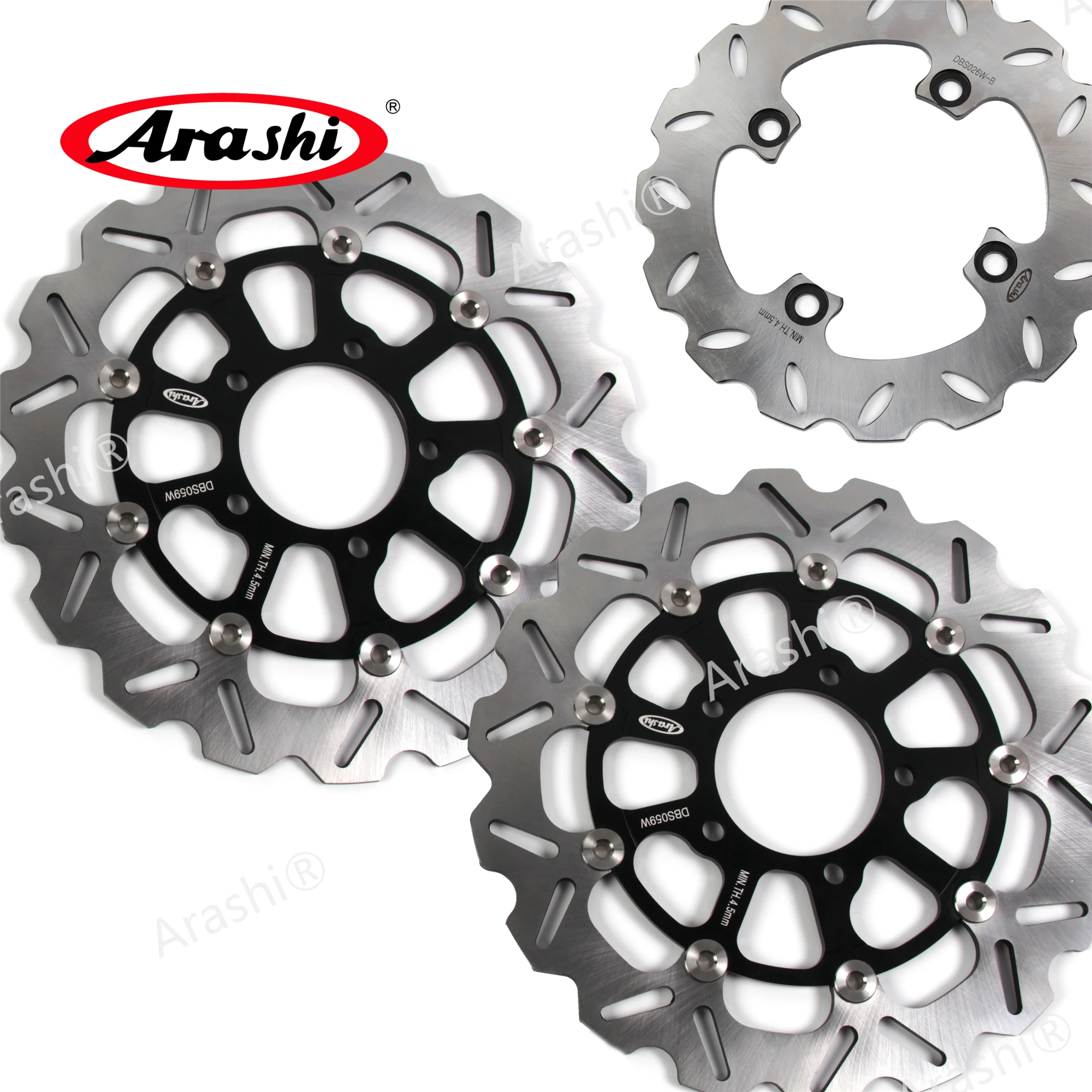 Араши ниндзя ZX6RR передние задние тормозные роторы тормозной диск Набор для KAWASAKI ZX