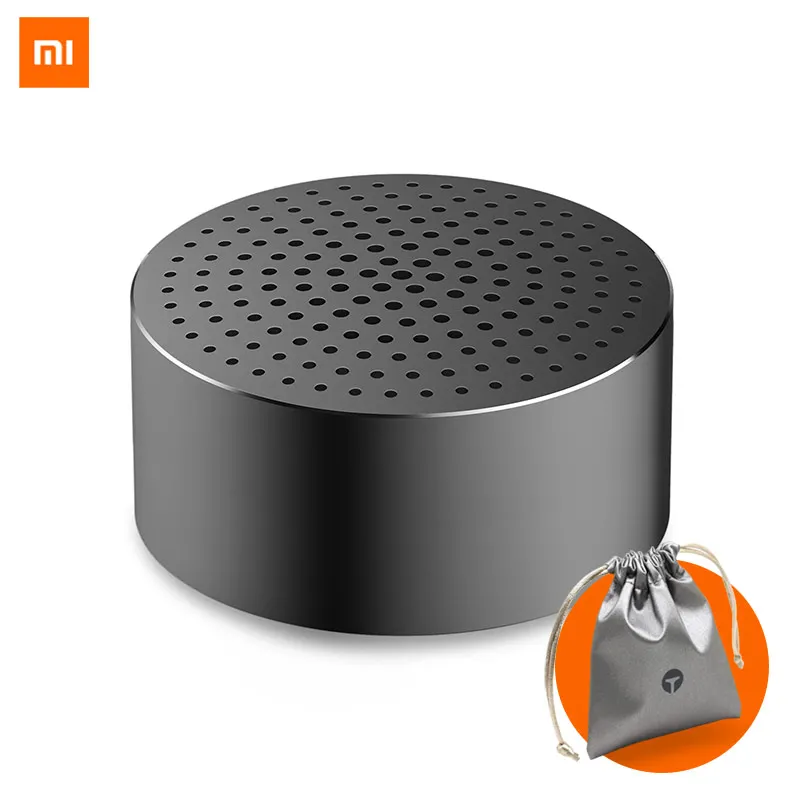 Xiaomi Мини стерео Bluetooth портативный динамик с микрофоном Водонепроницаемая беспроводная гарнитура Bluetooth Mp3 музыкальный плеер динамик - Цвет: BlackWithBag