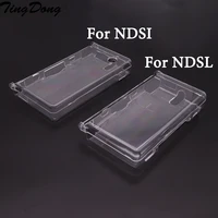 in bulk plastic clear crystal protective hard shell skin case cover for nintendo dsl nds lite ndsl for dsi ndsi console