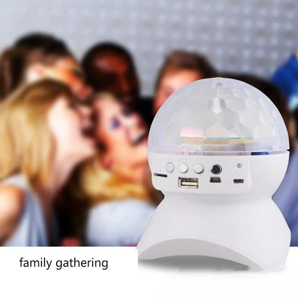 Беспроводной Bluetooth Динамик сценический светильник Rgb светодиодный хрустальный