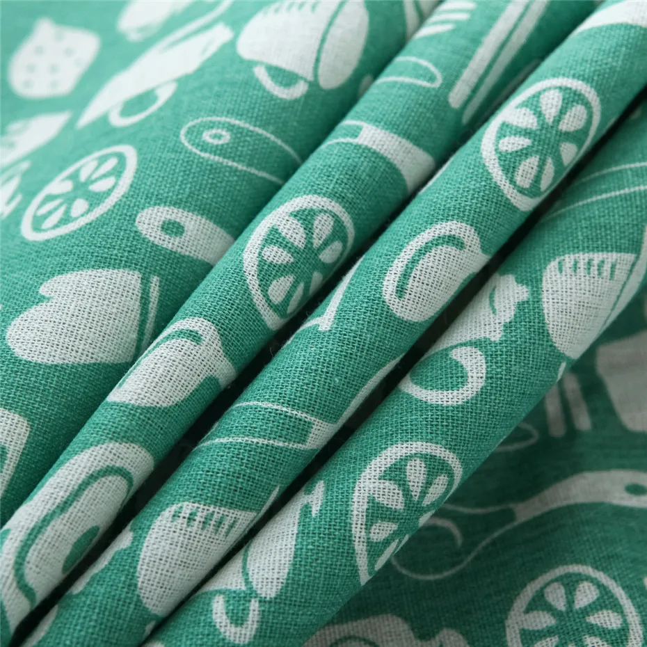 Из хлопка и льна прямоугольная скатерть современный простой свежий зеленый