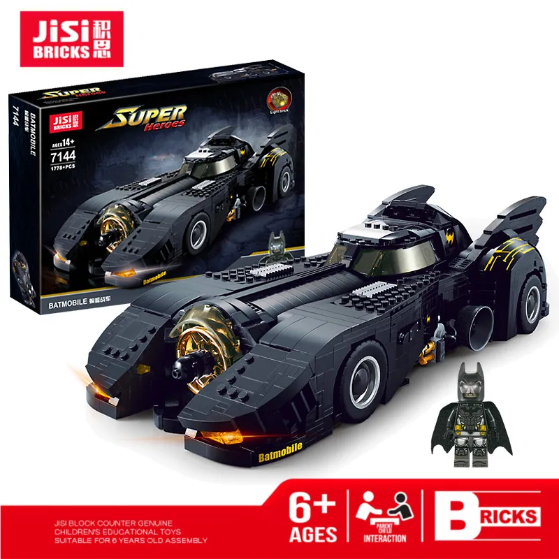7144(1778pcs) Decool 7144 Technic, новейший комплект совместимых автомобилей с бэтмобилем, объемные блоки, MOC-15506 кубики DC Super Heroes - Цвет: 7144(1778pcs)