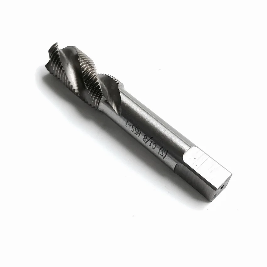 Free shipping 1pc HSS 55 degree G1/8"-28 BSP Parallel British Standard Pipe Spiral fluteTap hss machineTaps right hand | Инструменты