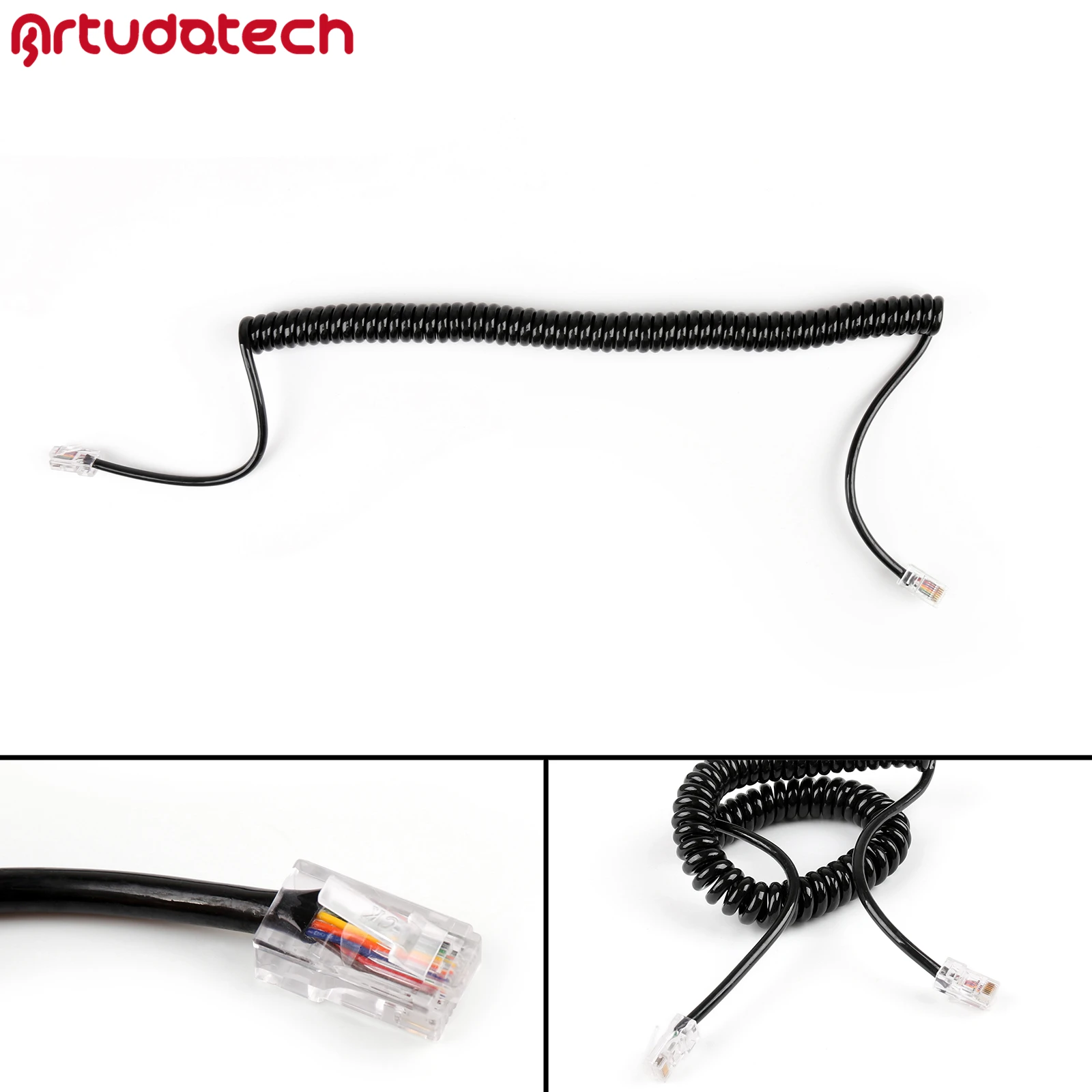 Artudatech RJ45 8-контактный к 8-контактному микрофонному кабелю для динамика, линия для ICOM IC 208H IC208H Φ HM98 HM133, радиомикрофон