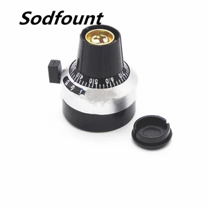 1pcs 4mm 6mm 6.35mm lockable scale knob 3590S 7276 WXD3-13 potentiometer linear digital knob