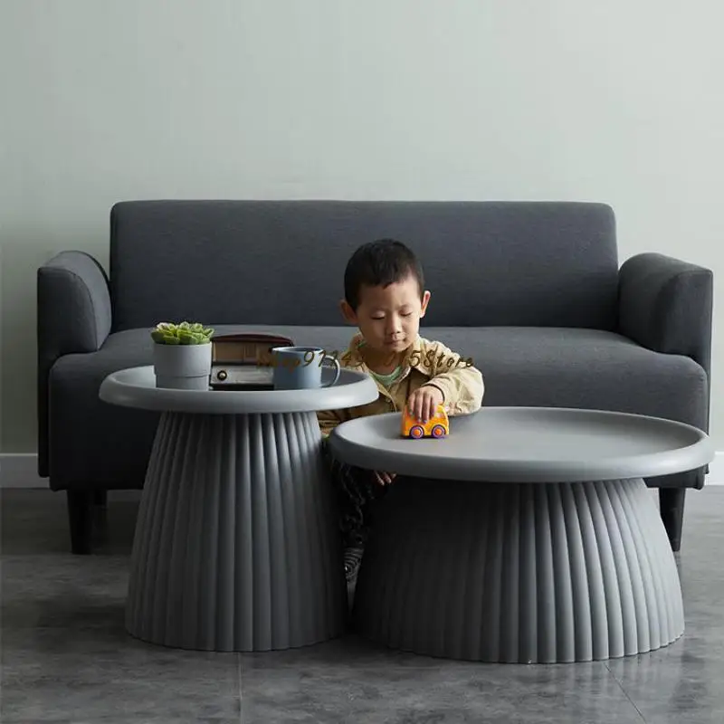 Круглый журнальный столик современный минималистичный Диванный боковой с