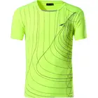 Мужская Спортивная Футболка Jeansian, футболка, футболка для бега, тренажерного зала, фитнеса, тренировок, футбола, короткая футболка, сухая посадка, LSL606, цвет зелено-желтый