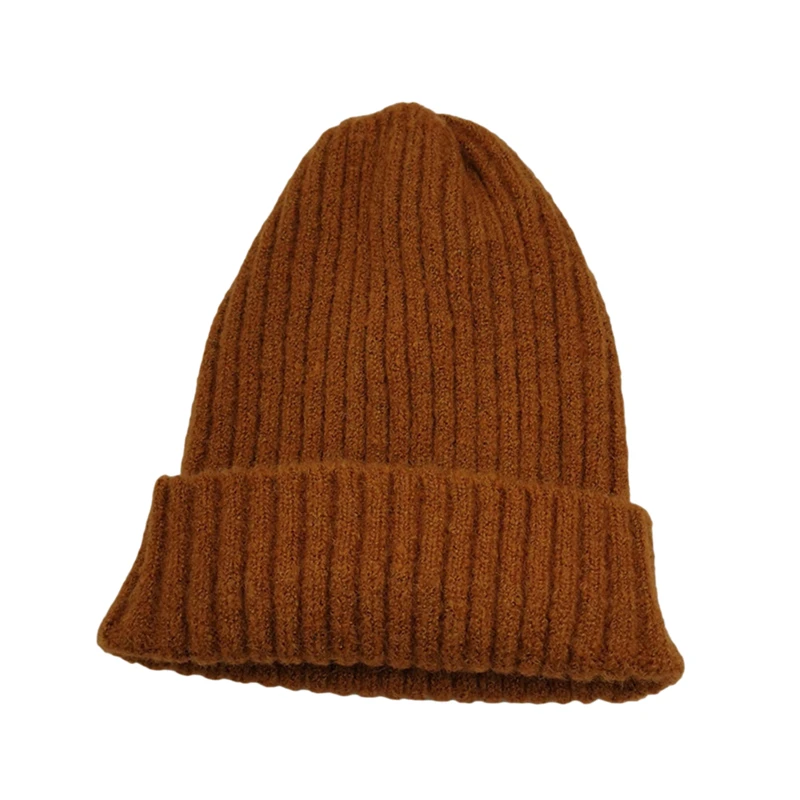 

Solid Color Beanies Women Winter Hats Unisex Knitted Cap Men Brimless Bonnet Casual Cuffed Soft Autumn Ladies Warm Beanies