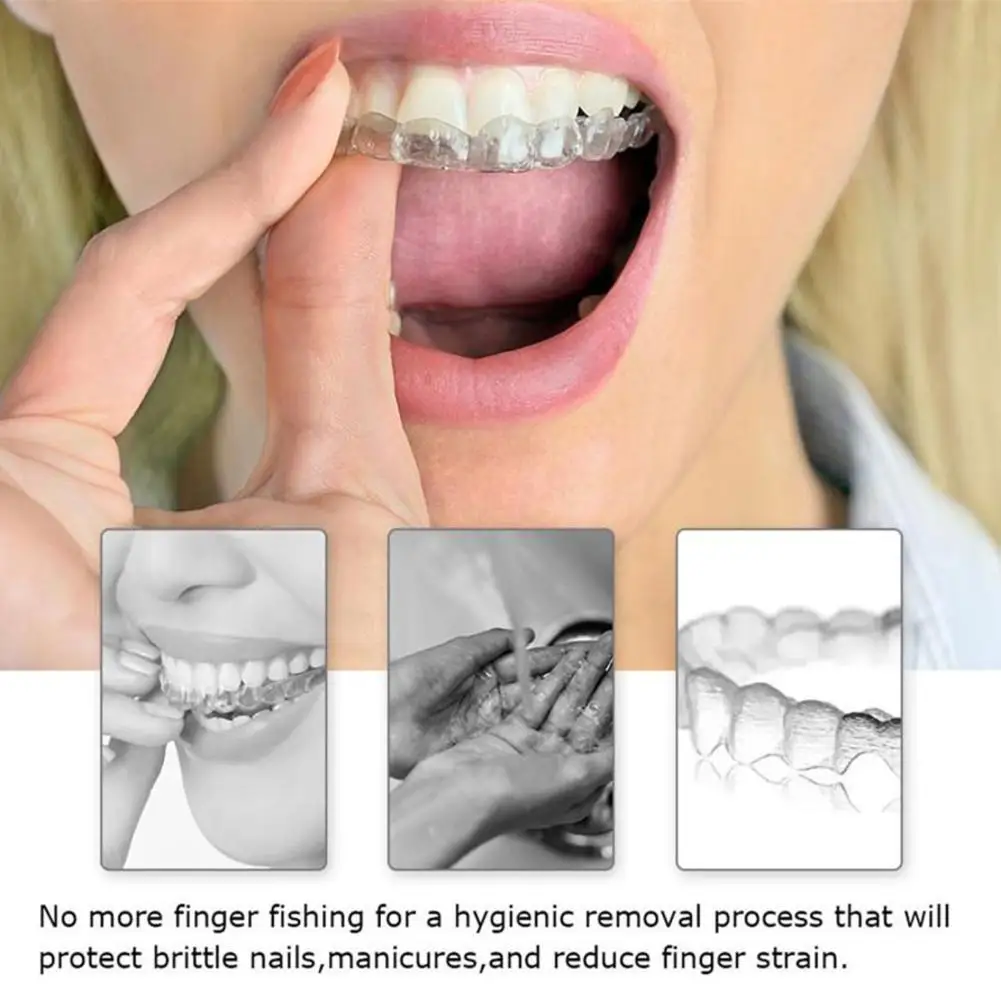 

1pcs 3 Colors Orthodontic Aligner Remover Invisible Removable Braces Clear Aligner Removal Tool Dental Removal Hook