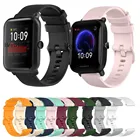 Ремешок для Xiaomi Huami Amazfit Bip S  Bip U  Bip Lite умный силиконовый браслет для Amazfit BIP U pro браслет пояс 18 20 22 мм