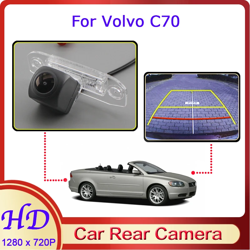 

Автомобильная камера заднего вида «рыбий глаз» для Volvo C70 MC 2005 ~ 2013, HD выделенная камера заднего вида с функцией ночного видения, резервное ко...