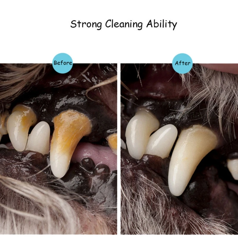 

5ml Pet Dog Cat Oral Grooming Tools Kit, Natural Non-toxic Formula Mild Dispel Tartar Fresh Breath Teeth Cleaning Pen