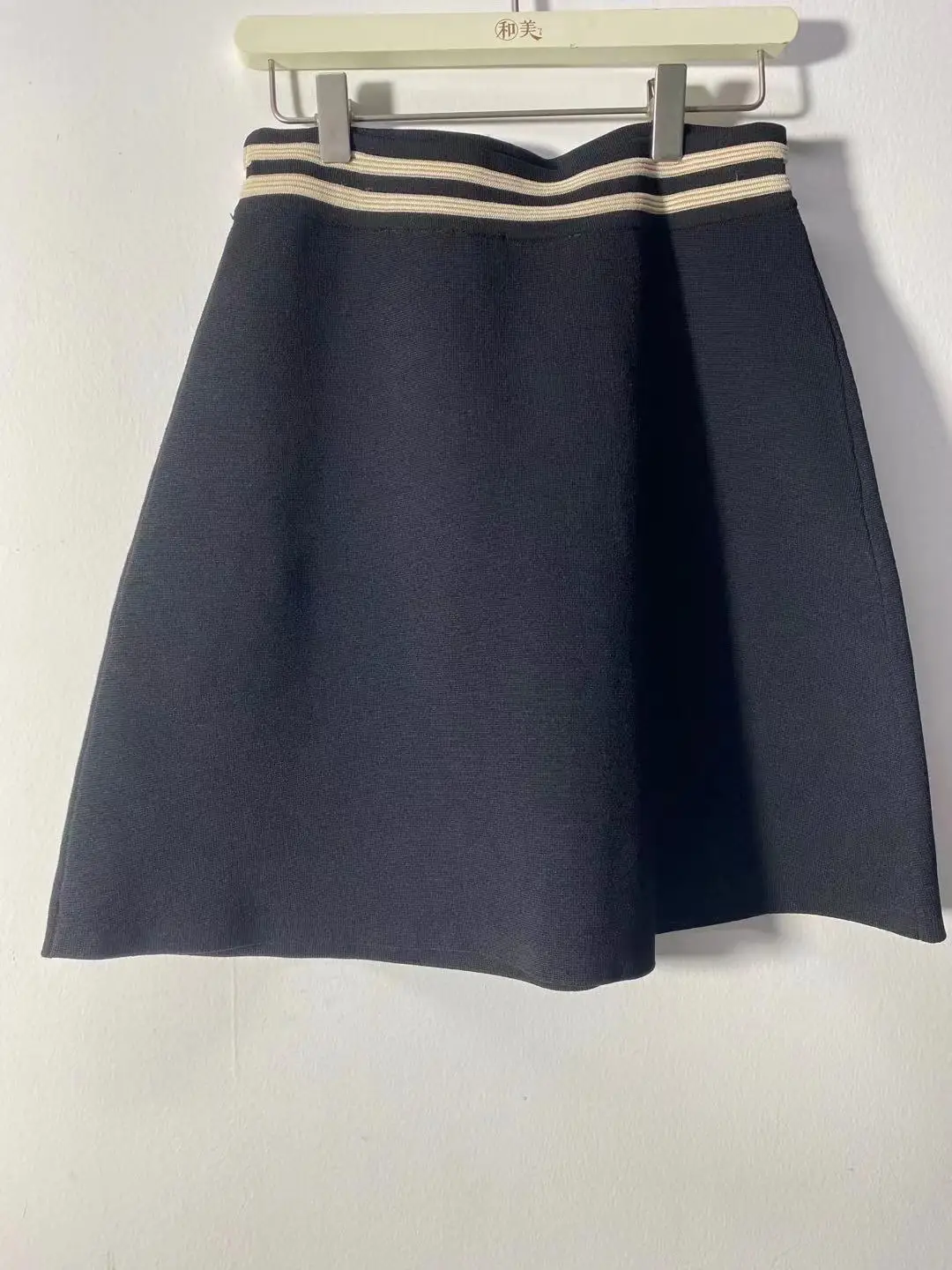 

2021 Autumn and Winter Contrast Color A-line Skirt Women's Mini Skirt