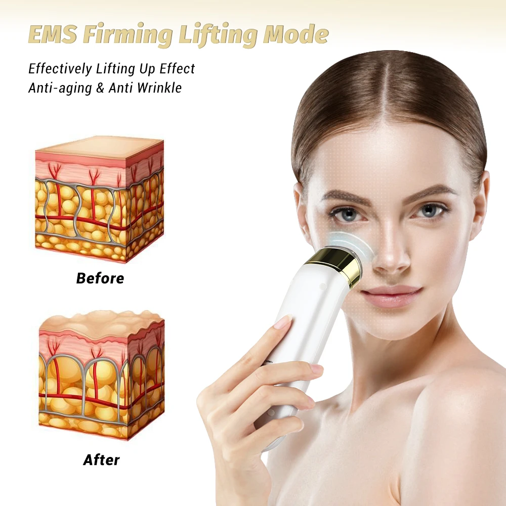 Goede Ultrasone Gezicht Verstevigende Lift Led Photon Beauty Rf Whitening Huidverjonging Care Apparaat Lifting Gezicht Anti Rimpel Instrument