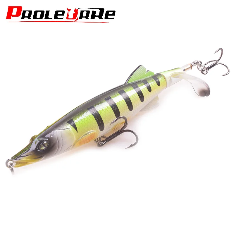 

Proleurre Whopper Popper 13cm 16gTopwater Fishing Lure Artificial Bait Hard Plopper Soft Rotating Tail Fishing Tackle Geer