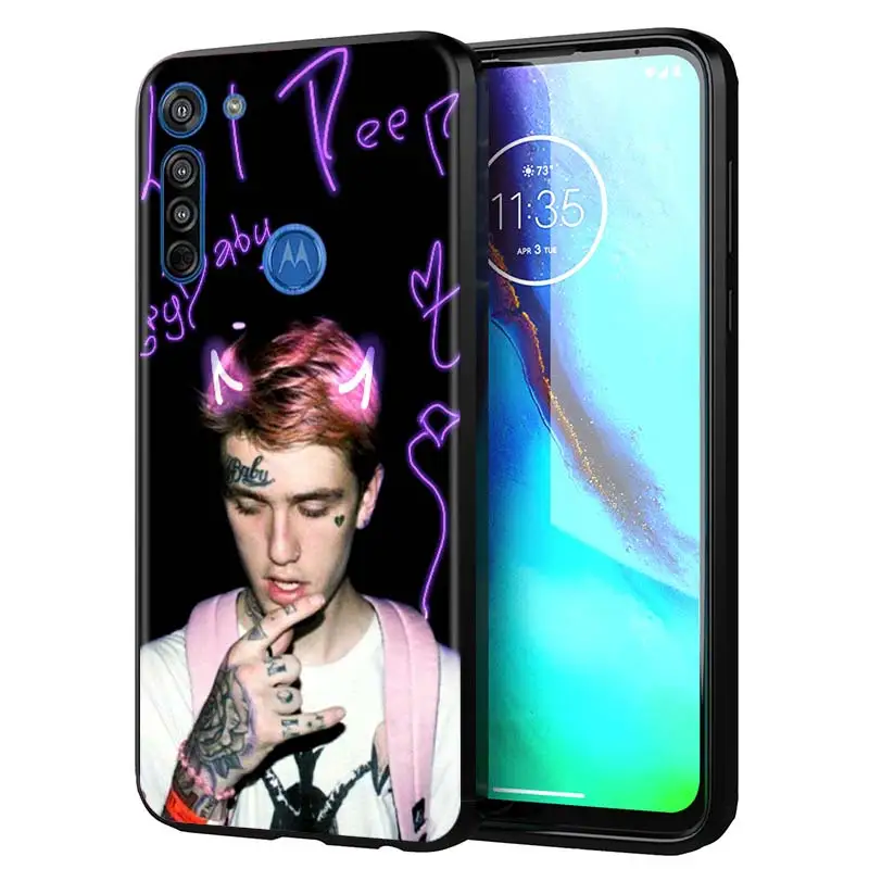 

Lil peep Mode Phone Case for Motorola Moto G8 G9 Edge Plus G Power Play E6s E Plus One Fusion Cover Black Shell
