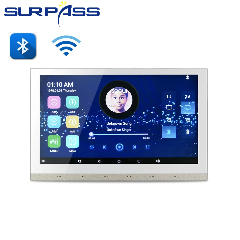 Мощный WiFi сенсорный экран умный дом стерео настенный усилитель домашний аудио