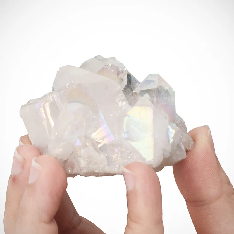 White Quartz Без отверстия сырой Рок Кварц кластера Кристалл минеральной энергии камень природные аметисты Рейки Исцеление образец декора ремесла кварцевые бусины - Color: White Quartz