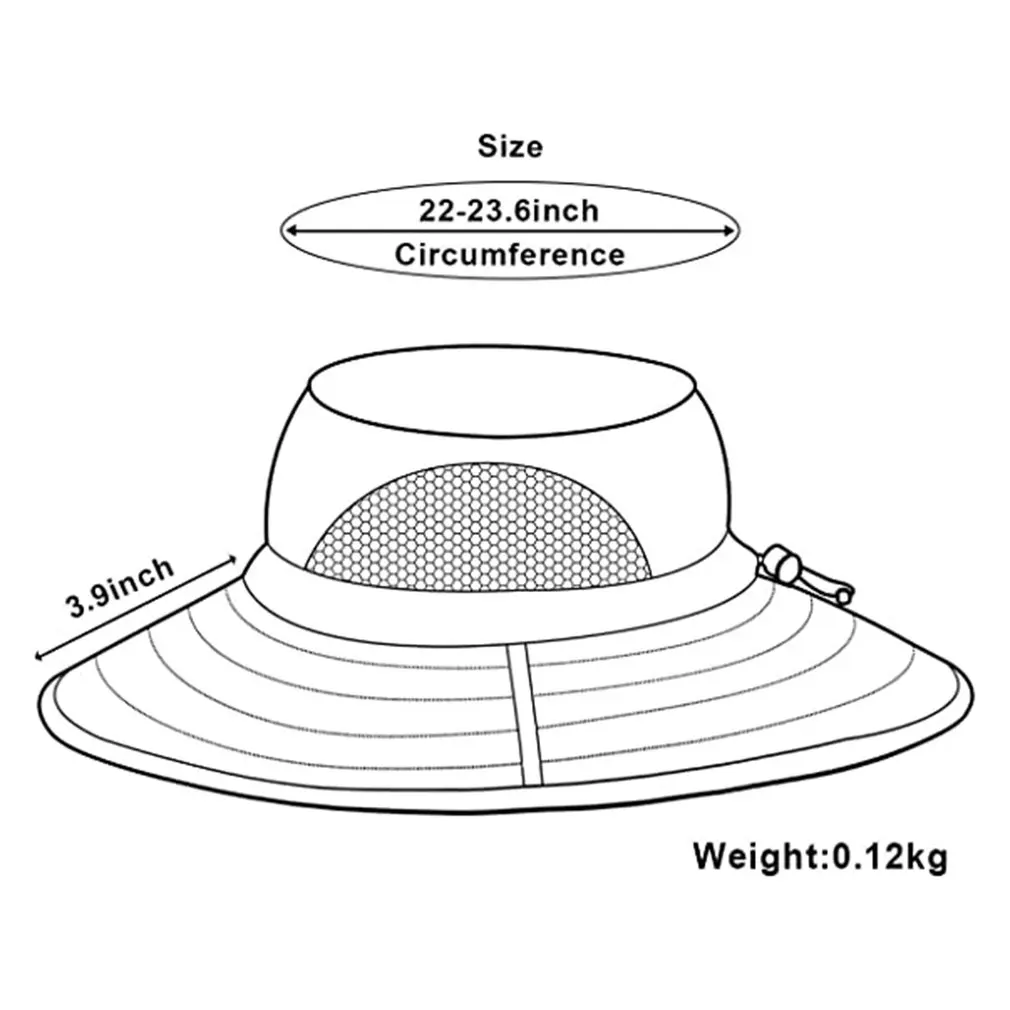 

Men's/women's sun hat sunscreen wide-brimmed fisherman hat waterproof and breathable outdoor sun protection hat