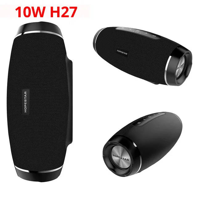 10W H27BLACK H20 30 Вт беспроводной портативный Bluetooth динамик водонепроницаемый стерео Колонка 10 Вт H27 радио Саундбар открытый Бумбокс Бас Сабвуфер телефон - Цвет: 10W H27BLACK
