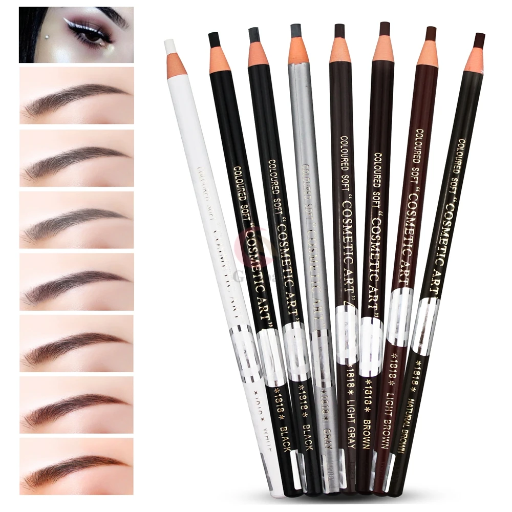 6PCS Microblading Eyebrow Pen Waterproof Permanent Makeup Pencil Positioning Lip Outline Tools for Tattoo Beauty |