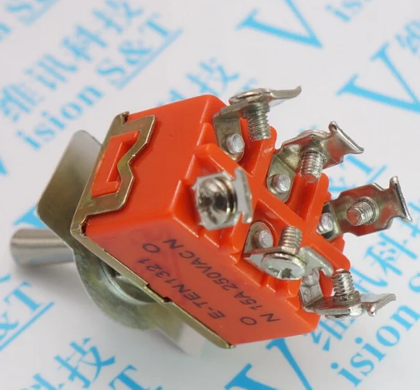 5 шт. 1321 переключатель-тумблер кулисный переключатель двойной шесть футов |