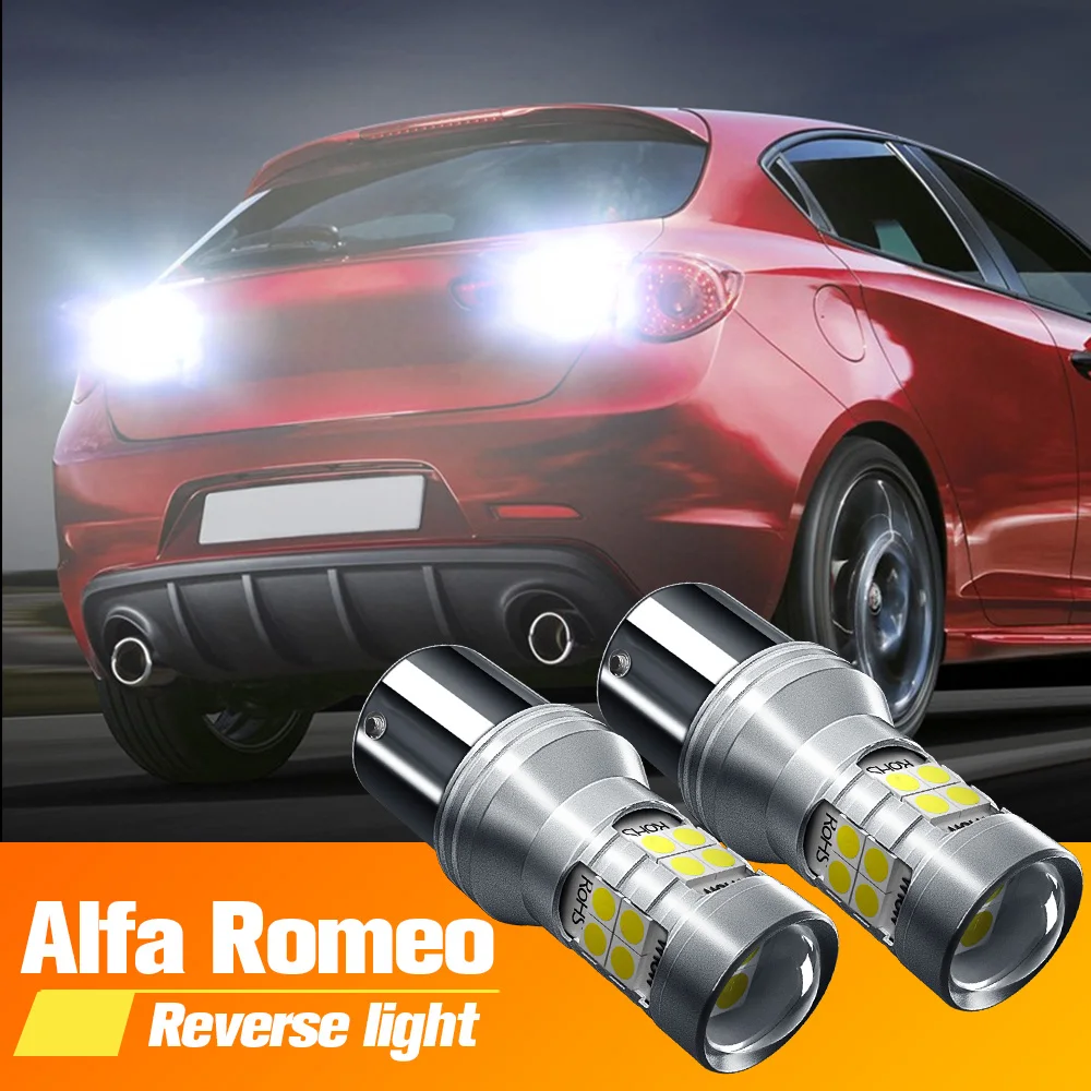 

2pcs LED Backup Light Blub Reverse Lamp P21W BA15S Canbus For Alfa Romeo Giulietta 145 146 147 156 166 159 GTV Spider Brera Mito