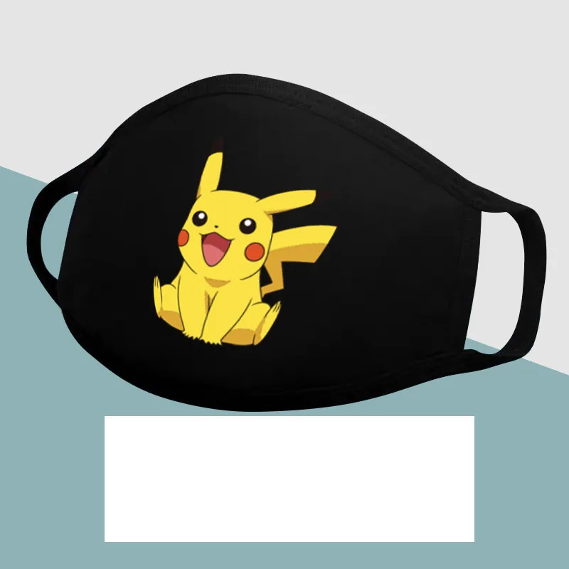 

Anime Pikachu Pokemon Go Mask Mask Mask Cosplay Cotton Neutral Breathable Mask Washable Mask For Kids
