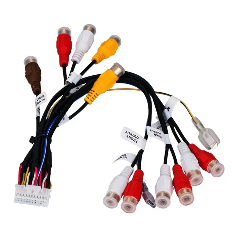

24Pin Plug Car Stereo Radio RCA Output Wire Harness Cable for AVIC-F900BT