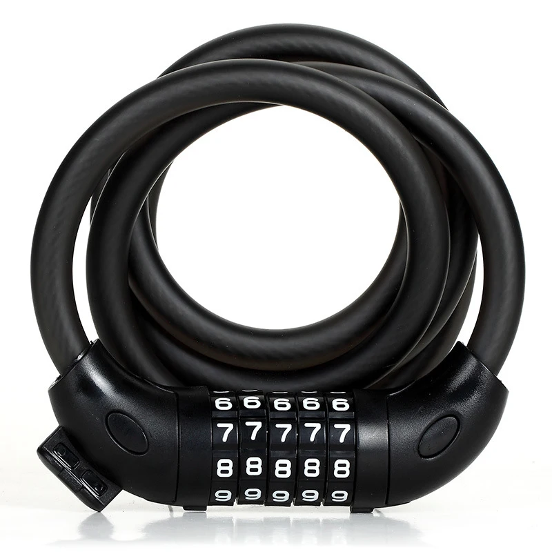 

Universal Bike Lock 5 Digit Code Combination Bicycle Lock Bicycle Security Lock Bicycle Equipment MTB Anti-theft Lock 1.5M