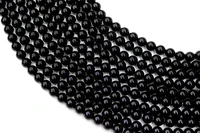 natural black agate round loose beads strand 4681012mm for jewelry diy making necklace bracelet