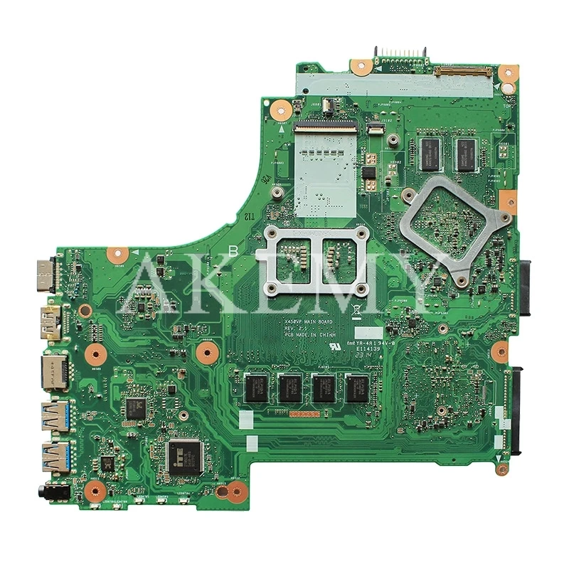 Akemy X450VP для For Asus A450V Y481C X452C D452C X450CC K450C всеобщая плата материнской платы W/1007U