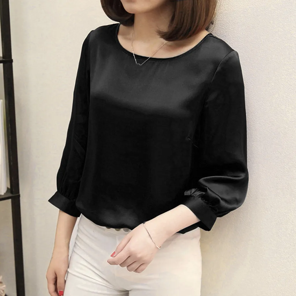 Женский офисный комбинезон простой Повседневный Топ с круглым вырезом и