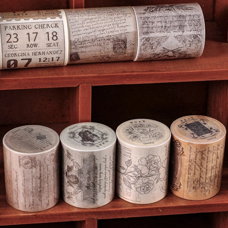 1pcs Washi Tape Set Masking Tape Decorative Tape Washi Tapes Washitape Journal Stickers Vintage Whasi Tape Scrapbooking