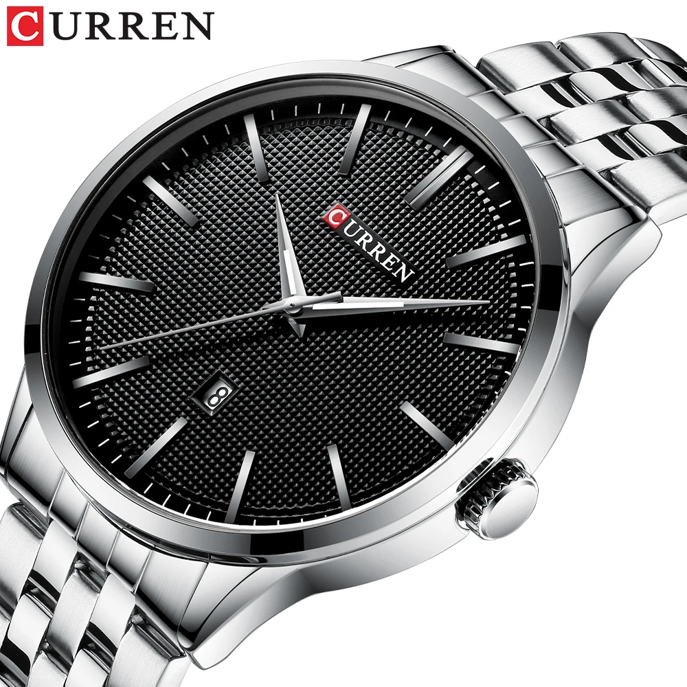 

Часы наручные CURREN Мужские кварцевые, спортивные Роскошные водонепроницаемые Модные с автоматической датой