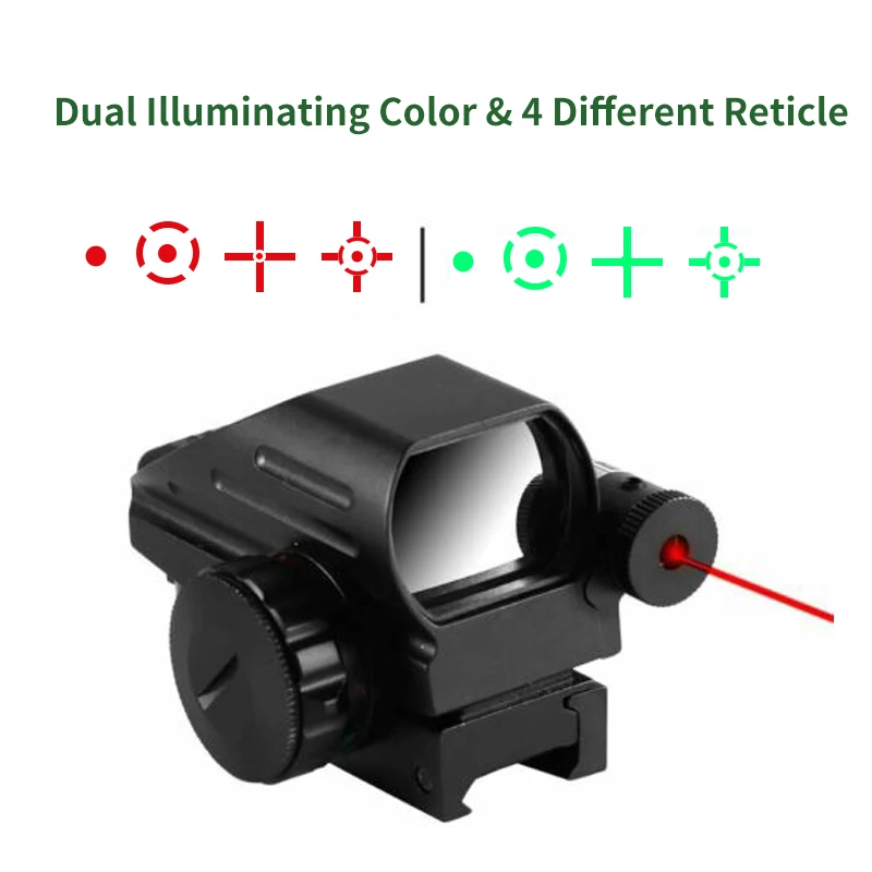 

ANS Red And Green Dot Reflex Sight 1x22x33mm Red Laser With Battery