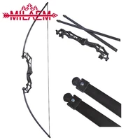 1pc archery recurve takedown bow 20 50lbs for youth adult beginners training practice aluminum magnesium straight bow longbow