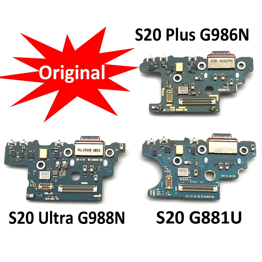 Conector de puerto de carga USB para Samsung S20, placa de carga...