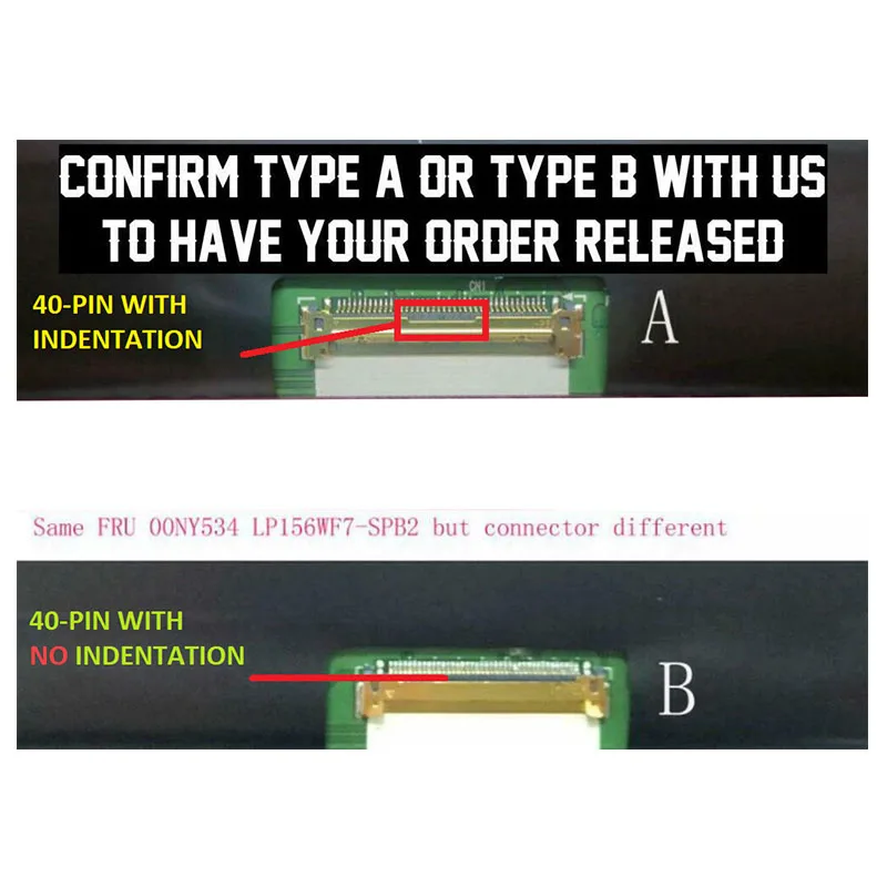 Goede Smalle 40 Pins 00NY534 Lp156wf7 (Sp) (B2)/Type Een Lcd Led Screen Panel