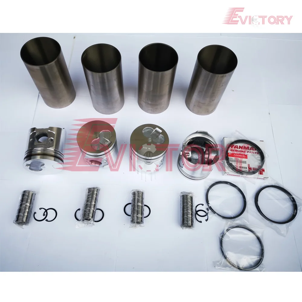 

For Yanmar 4D98E 4TNE98 engine rebuild kit piston liner gasket bearing valve