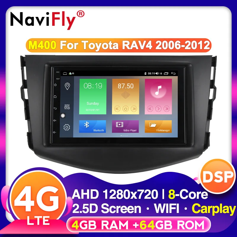2din Android 10 Автомобильный видео мультимедийный плеер для Toyota RAV4 Rav 4 2007 2008 2009 2010 2011
