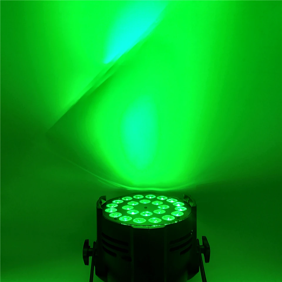 4 шт. 24x18 Вт полноцветный LED par свет DMX RGBWA + UV 6in1 светильник в виде барабана